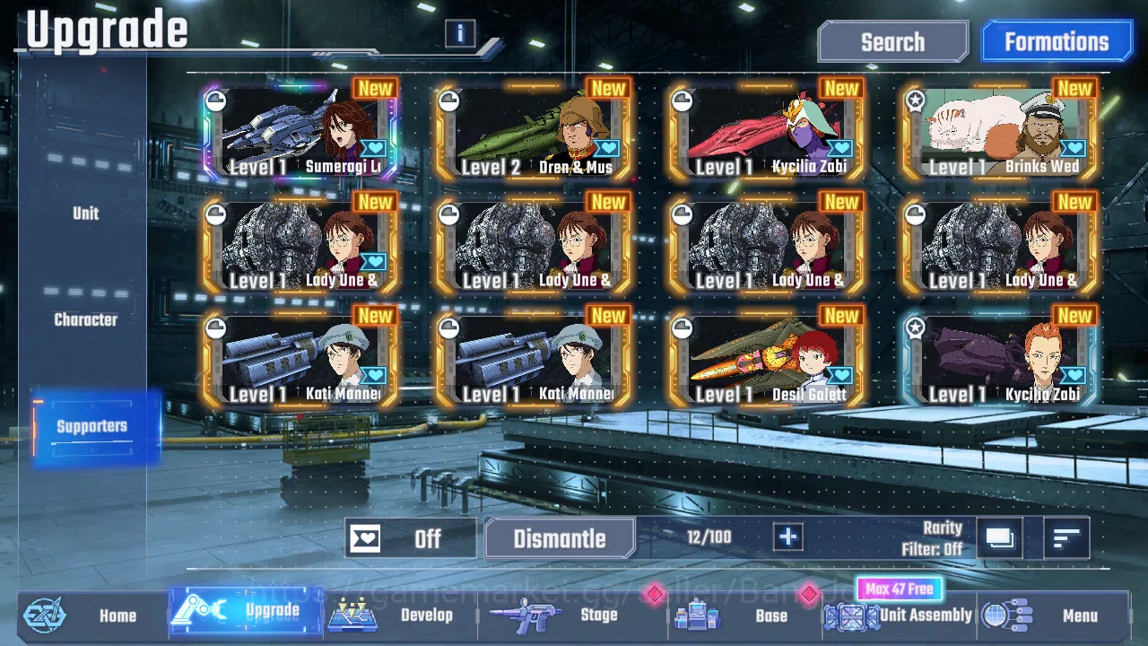 SD Gundam G Generation ETERNAL Accounts Global Rank Lv1 FreshStory 46k Diamond | 8 URGundam MLB WingGundamZero(EX), LB2 5