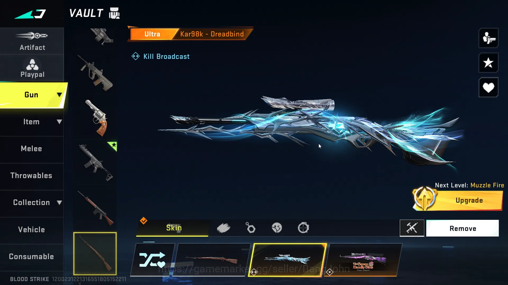 Blood Strike Accounts Asia | 4 7DS guns (AK47, M700, Kar98k, QBZ95), Ble image 11