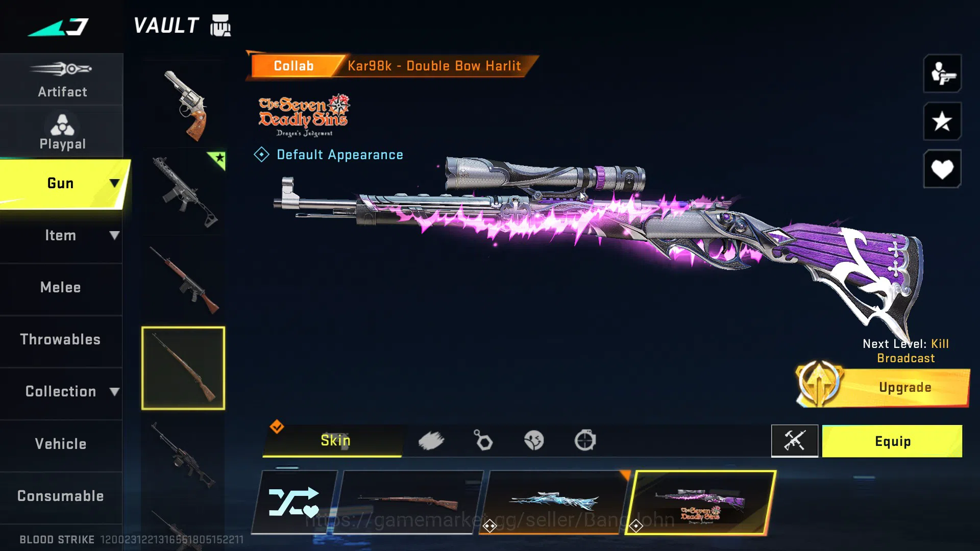 Blood Strike Accounts Asia | 4 7DS guns (AK47, M700, Kar98k, QBZ95), Ble image 12