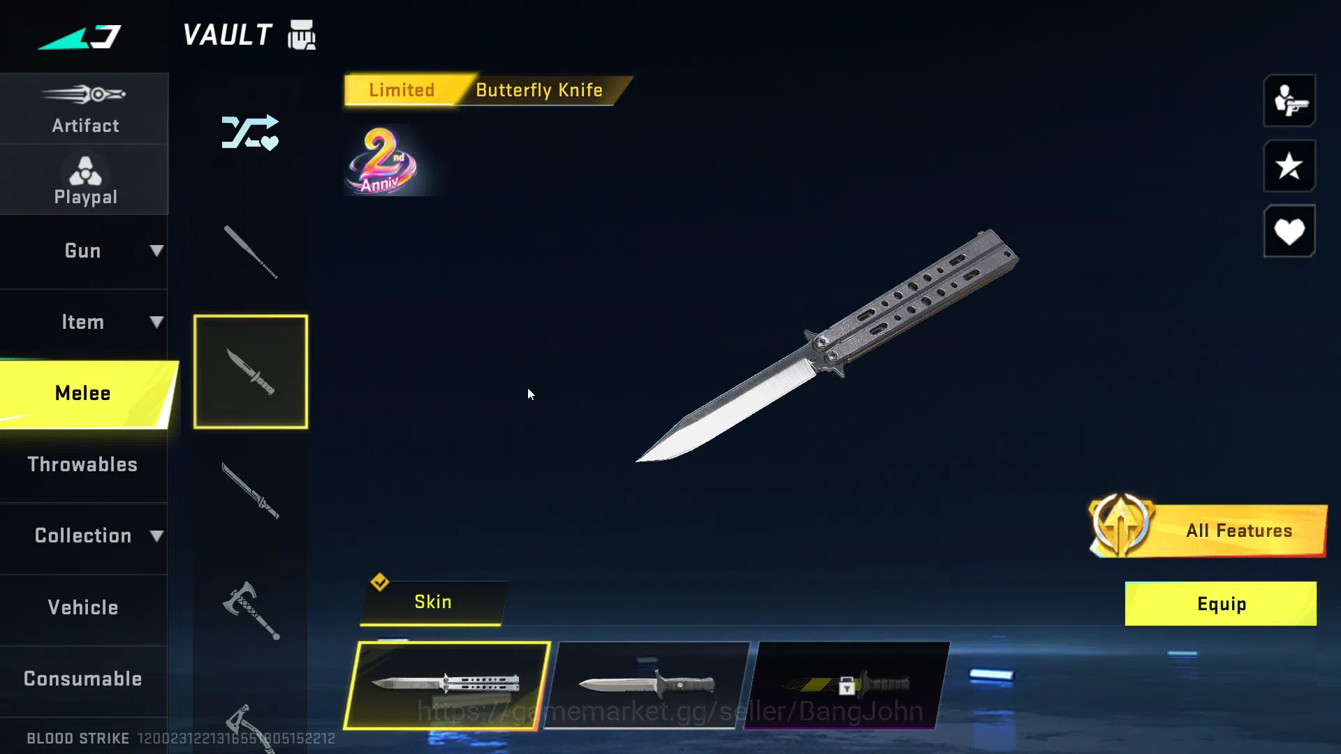 Blood Strike Accounts Asia | 4 7DS guns (AK47, M700, Kar98k, QBZ95), Ble image 19