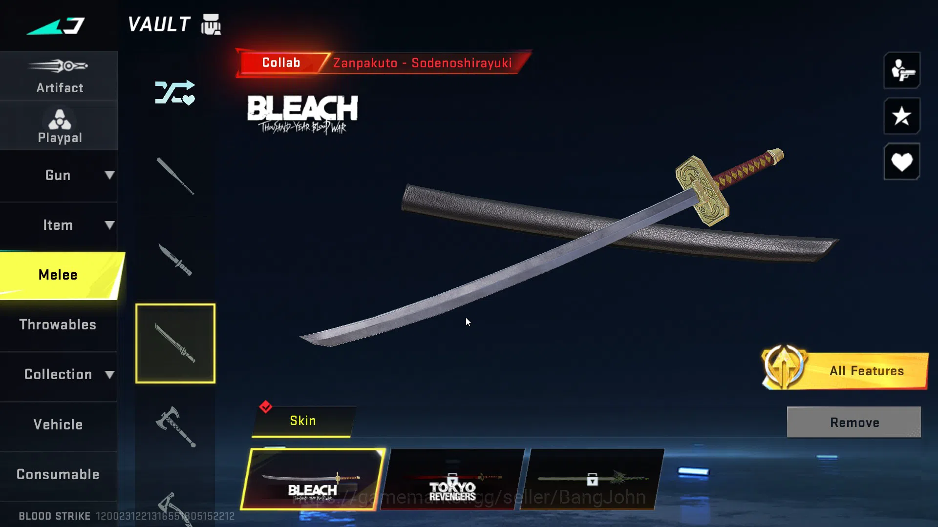 Blood Strike Accounts Asia | 4 7DS guns (AK47, M700, Kar98k, QBZ95), Ble image 20