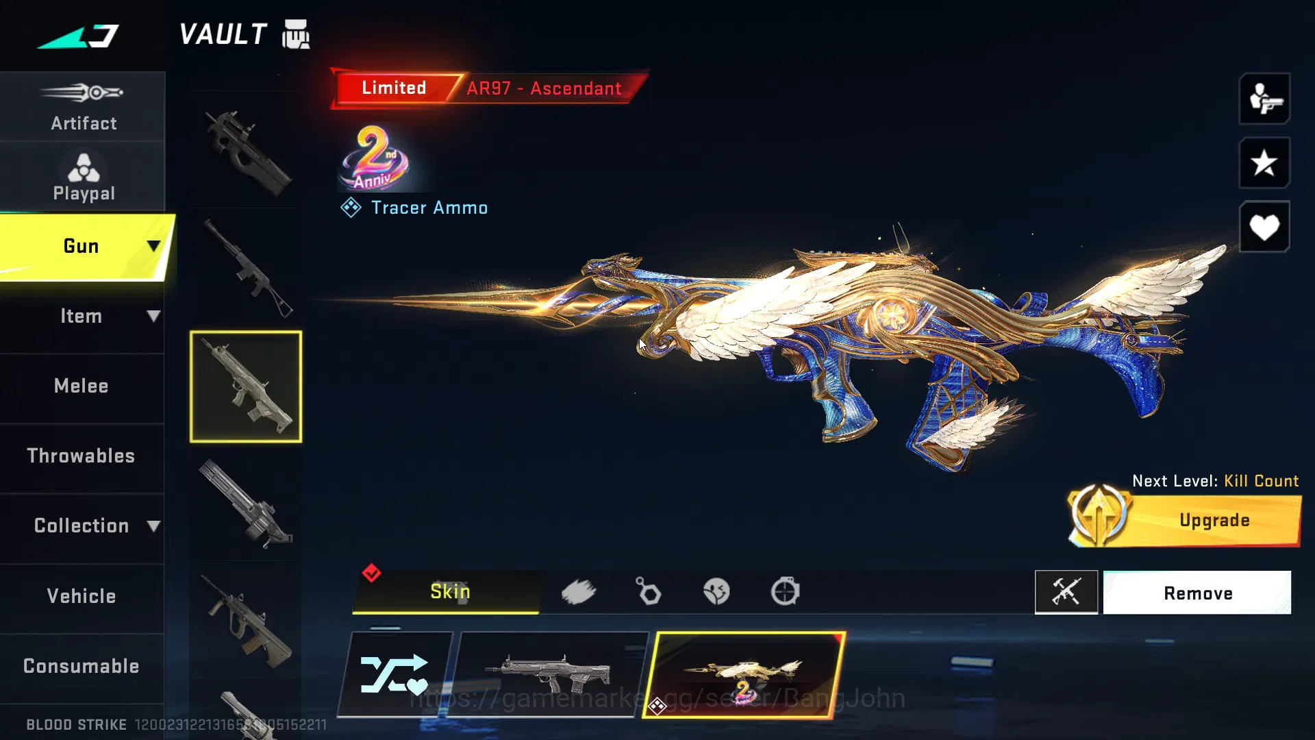Blood Strike Accounts Asia | 4 7DS guns (AK47, M700, Kar98k, QBZ95), Ble image 6