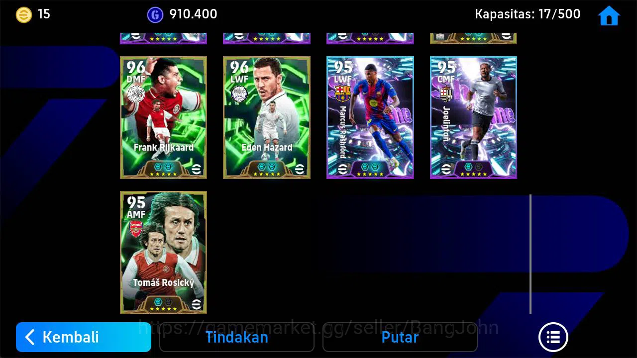 eFootball Accounts Others Power 3172, Alessandro nesta epic, Bryan Robson epic, Masimo oddo epic, Abbiati epic, Donadoni 6