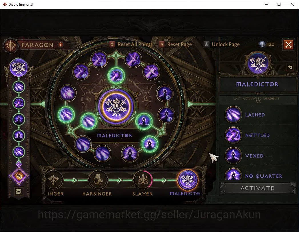Diablo Immortal Accounts SEA-Anu |Lv60(384) Tempest |31K CR|Reso 330|Infern image 10