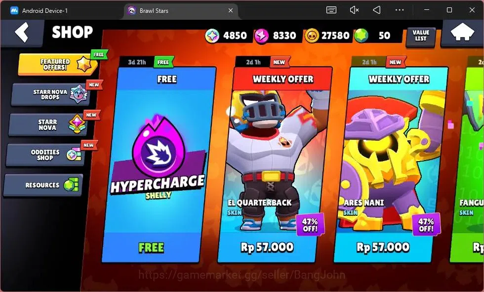 Brawl Stars Accounts Android | 2024 Thropy|17 Brawler|0 Max Hypercharge image 10