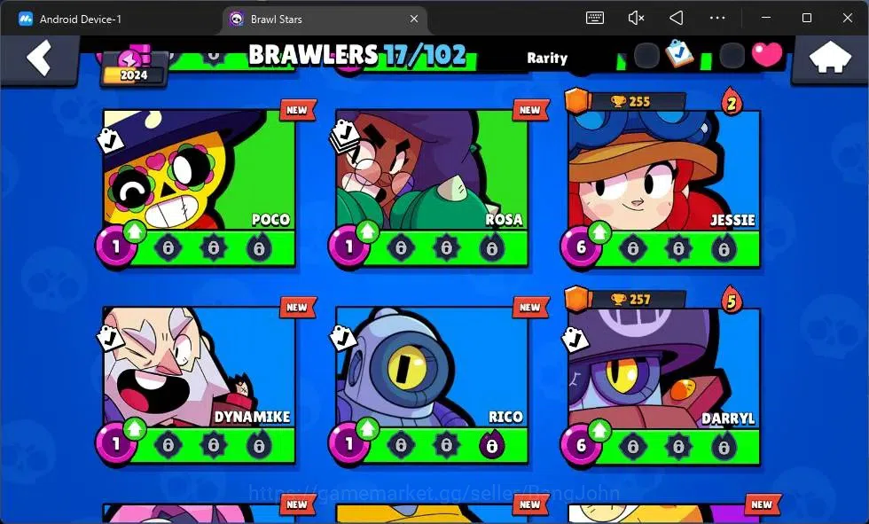 Brawl Stars Accounts Android | 2024 Thropy|17 Brawler|0 Max Hypercharge image 8