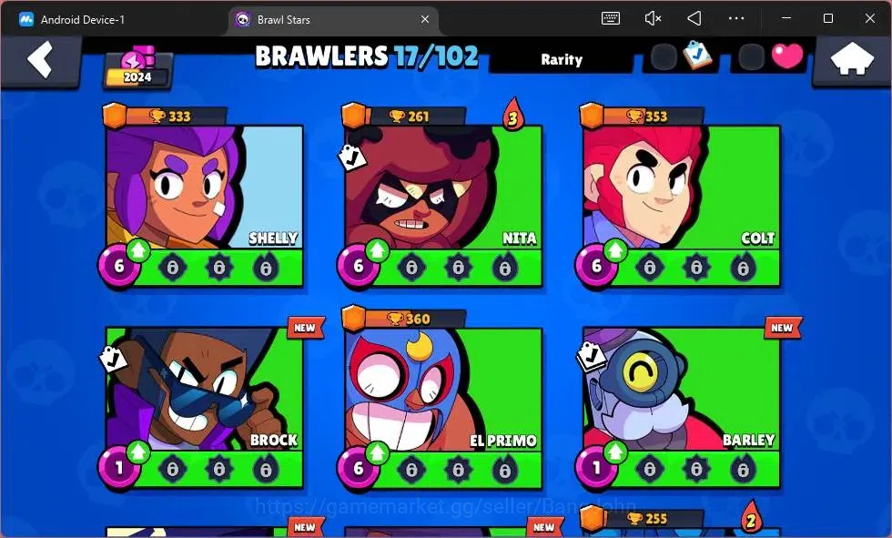 Brawl Stars Accounts Android | 2024 Thropy|17 Brawler|0 Max Hypercharge image 9