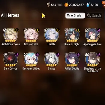 Epic Seven Accounts Starter GLOBAL UnVerif|NewEra|10 ML(BArunka,Lisette,Shepherd,Ruele,Straze,Etc)+Hecate,Estelle,etc|81K