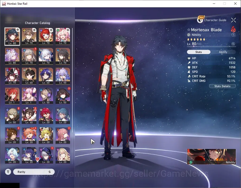 Honkai Star Rail Accounts Asia|Free GI|TL 62|10 Limited|[Mortenax,Hyacine]+S image 4