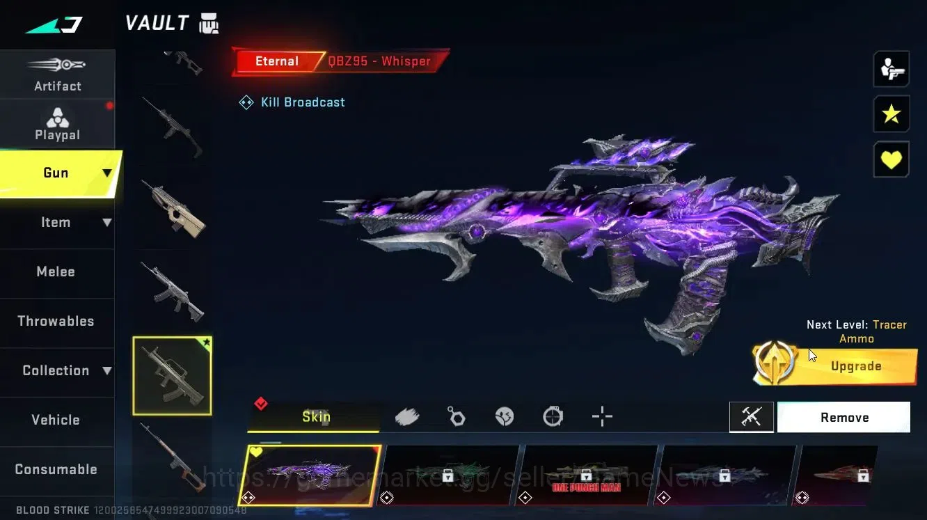 Blood Strike Accounts Others ASIA|ETERNAL QBZ95-Whisper Lv3|Loot Crate-Anhilition|Changename Card|Rank Bronze 5