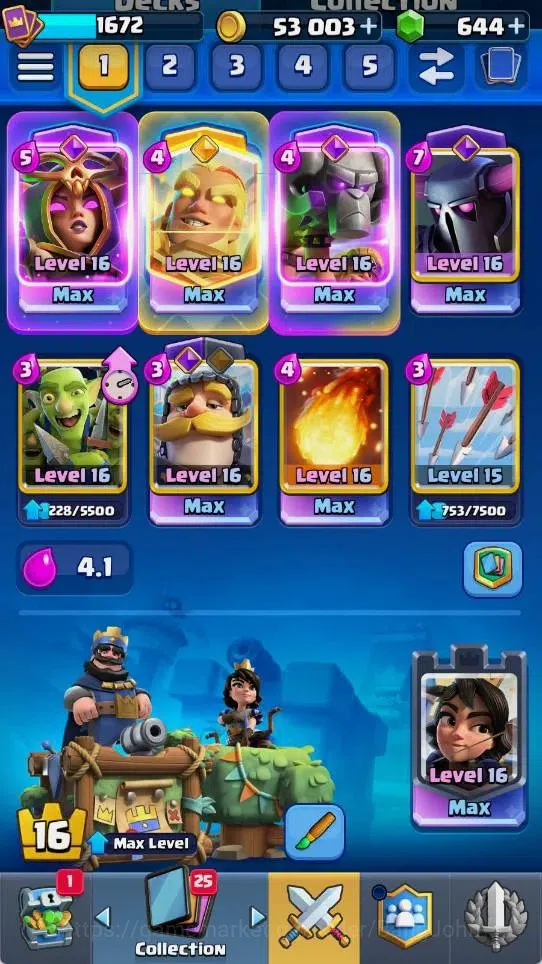 Clash Royale Accounts Mobile |KTL 16|Trophy 9925|6 Max LV Cards|8 Champ| image 18