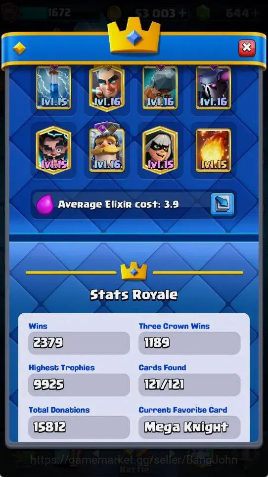 Clash Royale Accounts Mobile |KTL 16|Trophy 9925|6 Max LV Cards|8 Champ| image 19