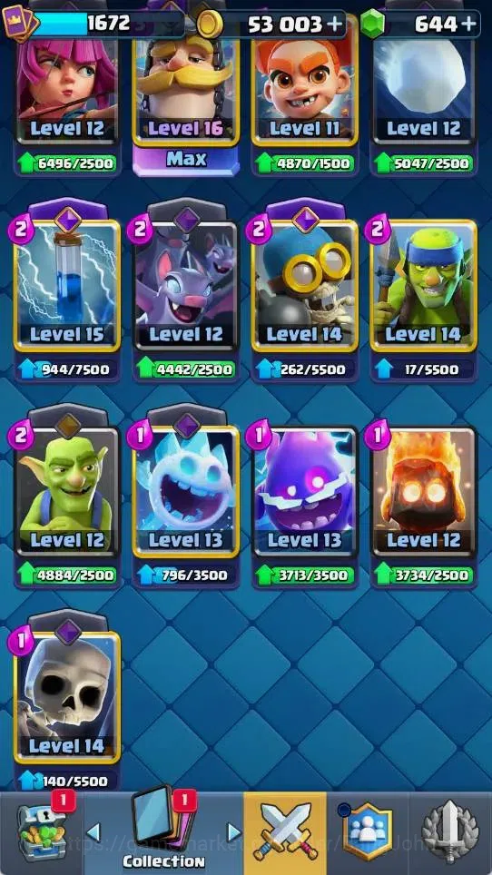 Clash Royale Accounts Mobile |KTL 16|Trophy 9925|6 Max LV Cards|8 Champ| image 2