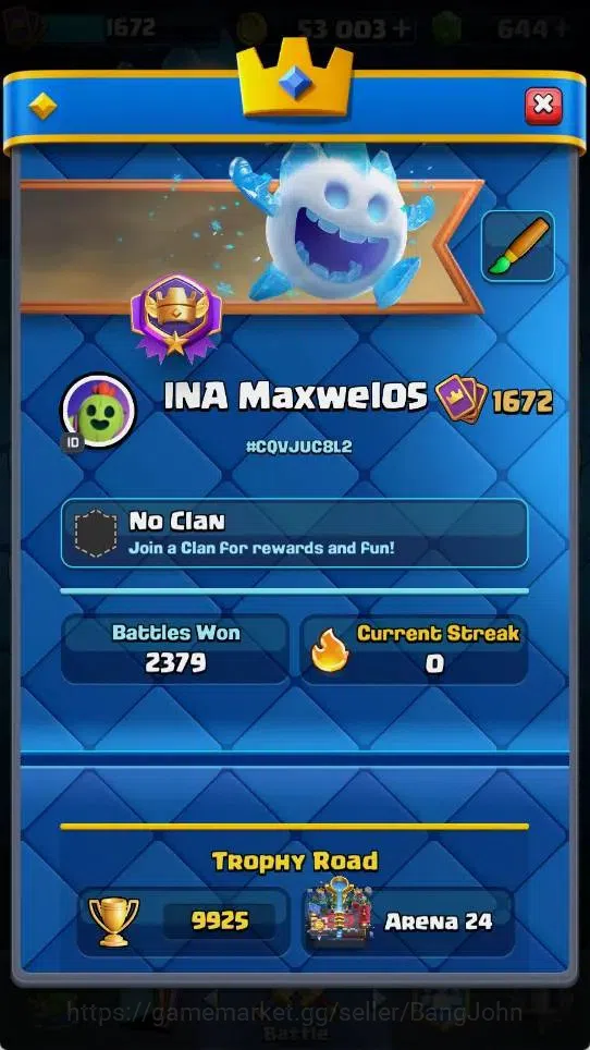 Clash Royale Accounts Mobile |KTL 16|Trophy 9925|6 Max LV Cards|8 Champ| image 20