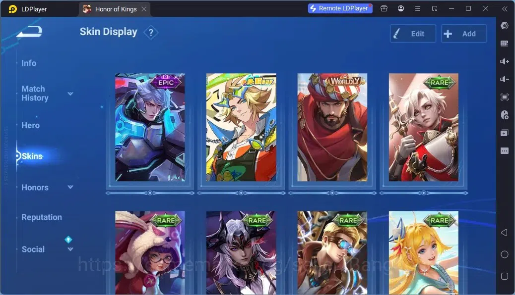 Honor of Kings Accounts Rare Skin Global |60H 43S|1SaintSeiya|1 Legend|GM Gan&Mo|6 Epic|1Event|1Worldly|12 Rare|TakeMail 3