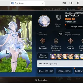Epic Seven Accounts Starter Global|STARTER|5ML(Lisette,straze,yuvine Etc.)|PoH+Bless ON|SS 2.6K|theater