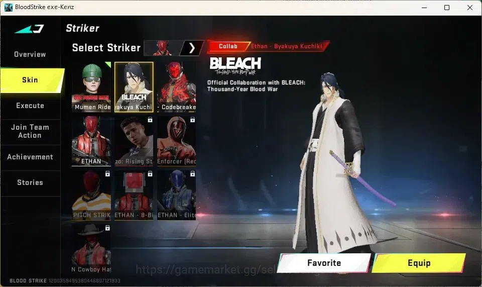 Blood Strike Accounts Collab Skin ASIA |1 Eternal: Desert Eagle-Scorpius|4 Collab Striker|5 Collab Gun|6 Ultra Guns|5 Ultra 18