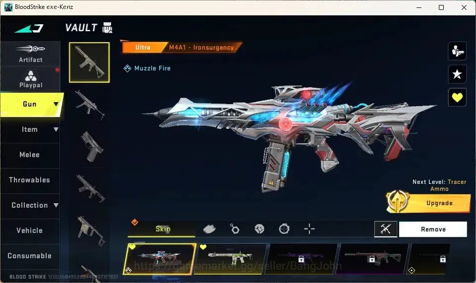Blood Strike Accounts Collab Skin ASIA |1 Eternal: Desert Eagle-Scorpius|4 Collab Striker|5 Collab Gun|6 Ultra Guns|5 Ultra 2