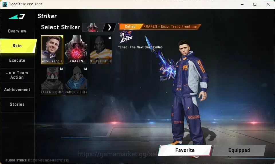 Blood Strike Accounts Collab Skin ASIA |1 Eternal: Desert Eagle-Scorpius|4 Collab Striker|5 Collab Gun|6 Ultra Guns|5 Ultra 20