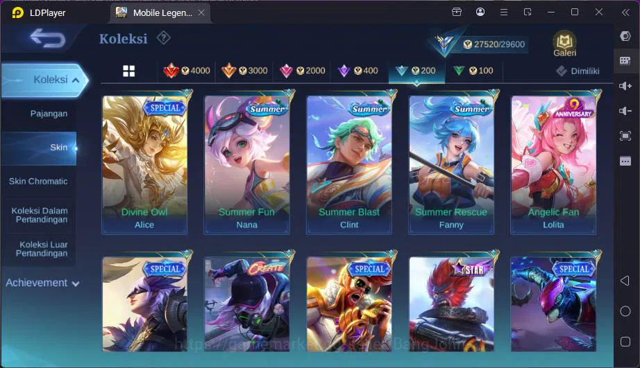 Mobile Legends: Bang Bang Accounts Hero 94|Skin 134|CC Natalia,Valentine Fanny,Blazin image 7