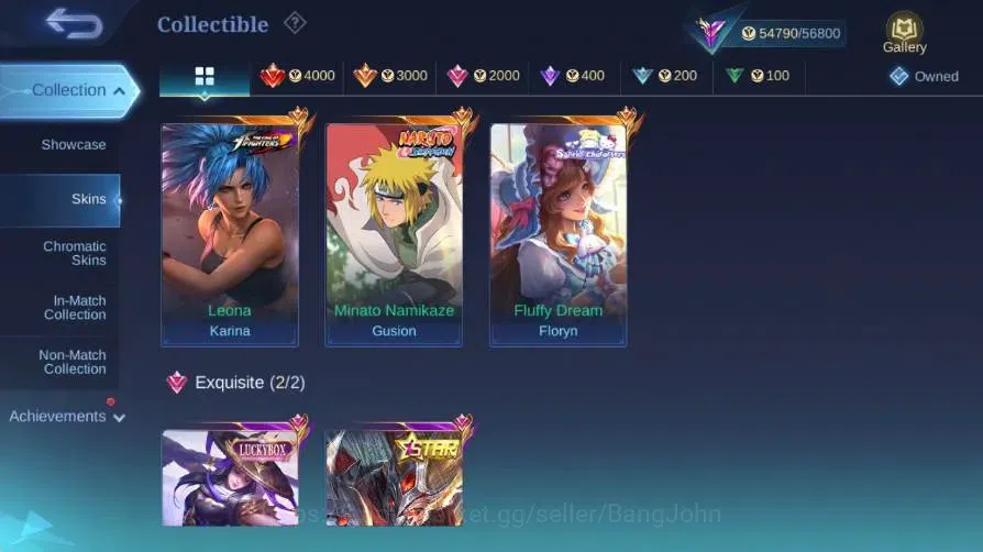 Mobile Legends: Bang Bang Accounts Global|Hero 97|Skin 224|Renowned|KOF Karina|Collab image 12