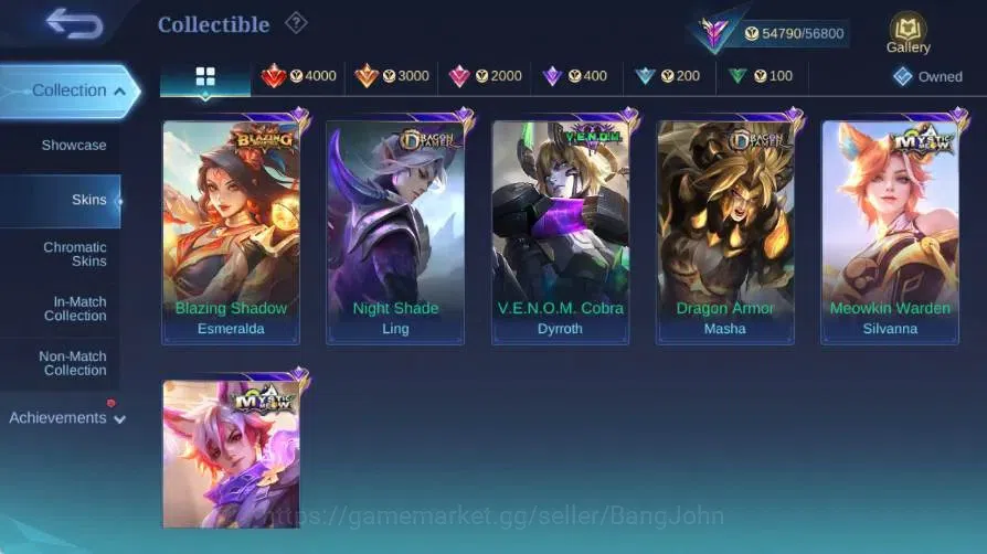 Mobile Legends: Bang Bang Accounts Global|Hero 97|Skin 224|Renowned|KOF Karina|Collab image 6