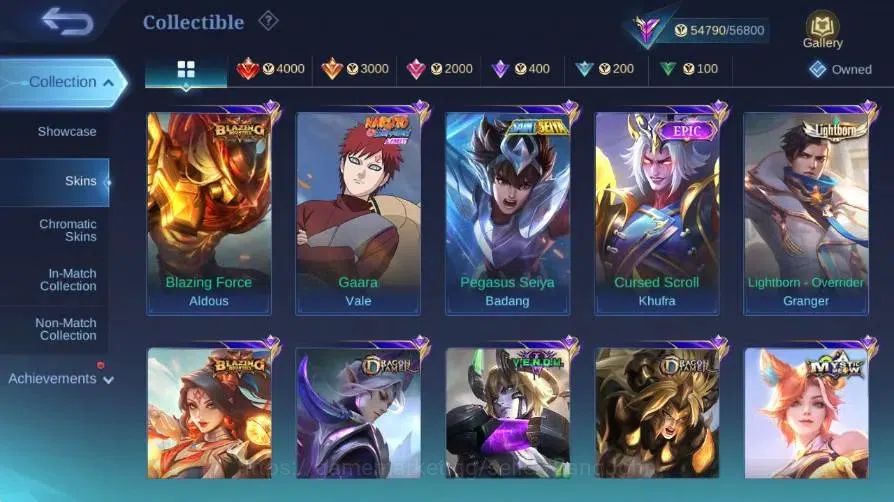 Mobile Legends: Bang Bang Accounts Global|Hero 97|Skin 224|Renowned|KOF Karina|Collab image 7