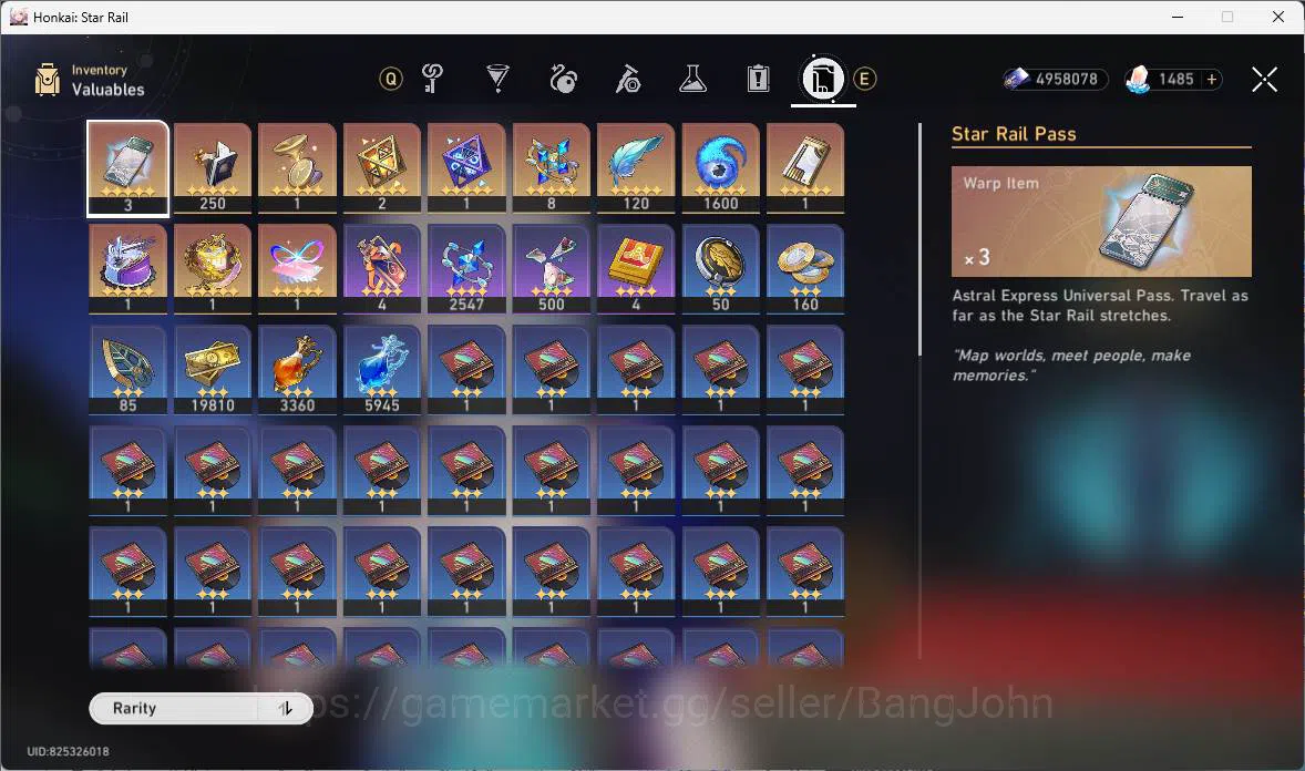 Honkai Star Rail Accounts ASIA|TL 65|15 limit|Archer prem,YaoGuang,Aglaea si image 9