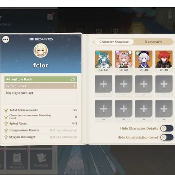 Genshin Impact Accounts Starter ASIA|FRESH STARTERAR 25|2Limited|(Vodyanitsa,Varessa)|FemaleMC|Very low