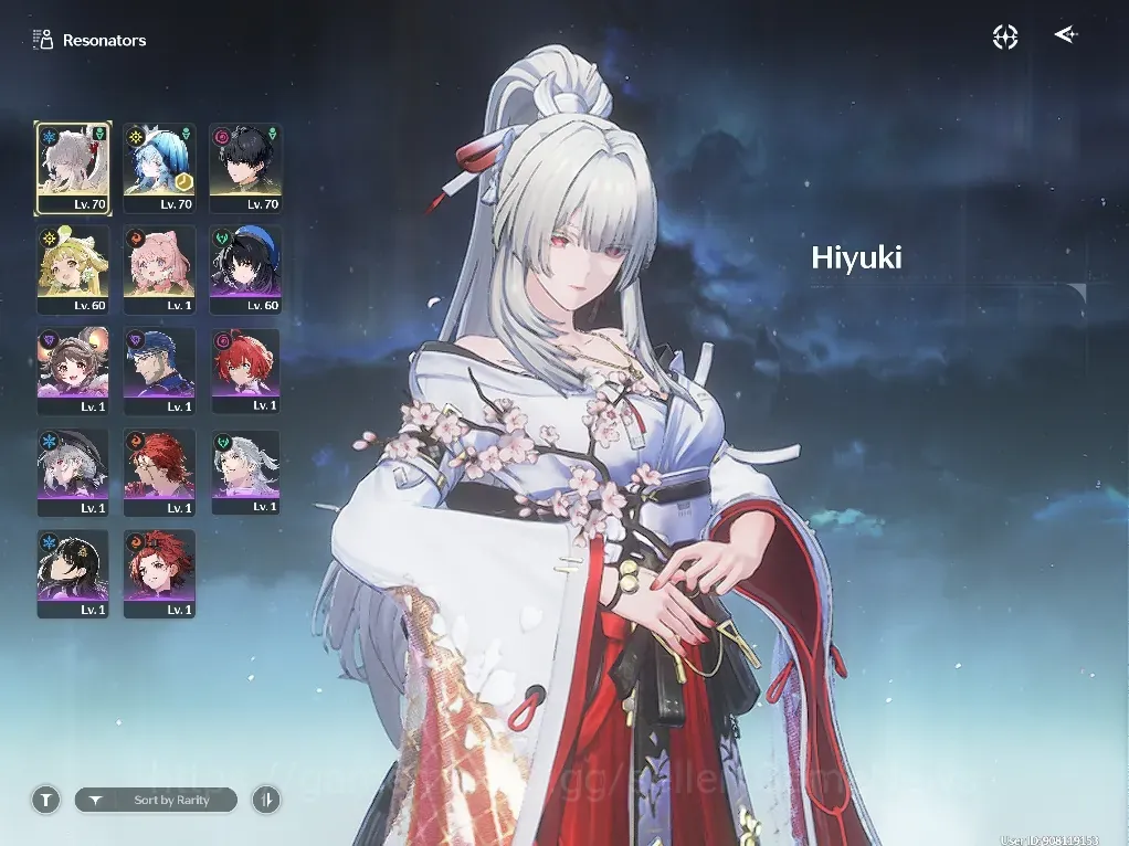 Wuthering Waves Accounts Starter SEA |UL 44|1 Limited| (Hiyuki +Her Signature) +Std Encore R1, Verina |Low Exploration|Male 1