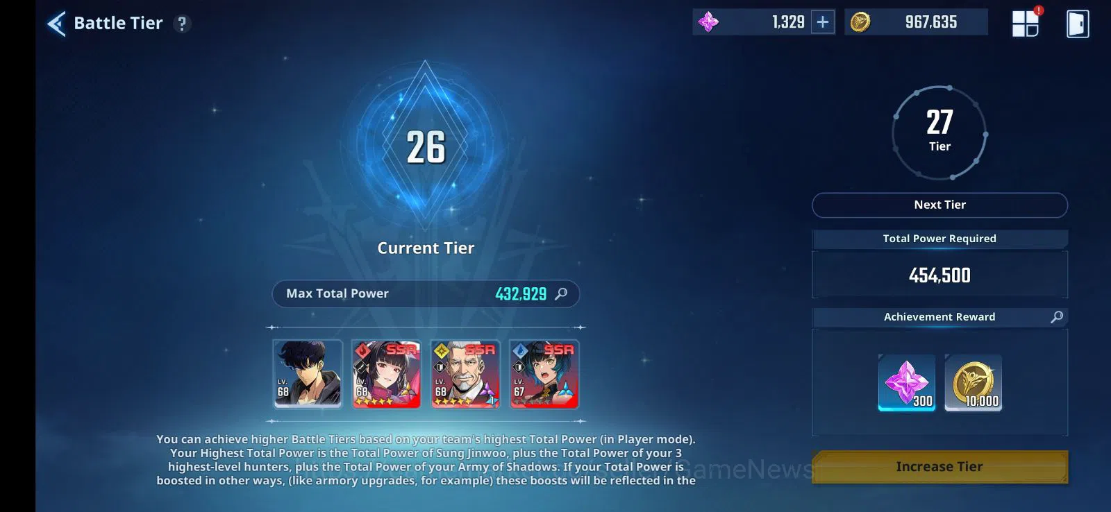 Solo Leveling: ARISE Accounts Power 432K|13SSR|Kanae A5+Sign, Go Gunhee A6+Sign, ChaHae A2+SignA5| Google | Screenshot 3