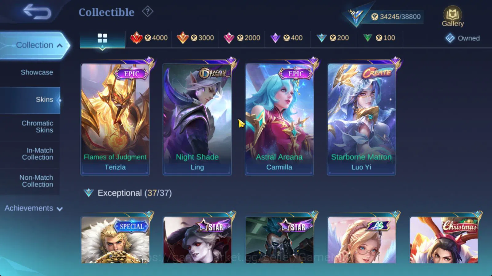 Mobile Legends: Bang Bang Accounts Hero 107|Skin 170|High Honor 48|CC Natalia,Gaara V image 11