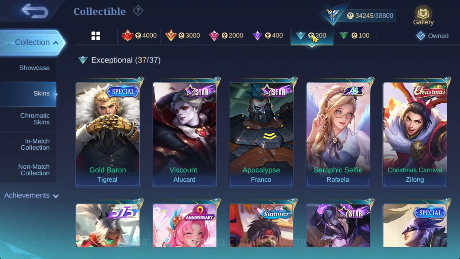 Mobile Legends: Bang Bang Accounts Hero 107|Skin 170|High Honor 48|CC Natalia,Gaara V image 12