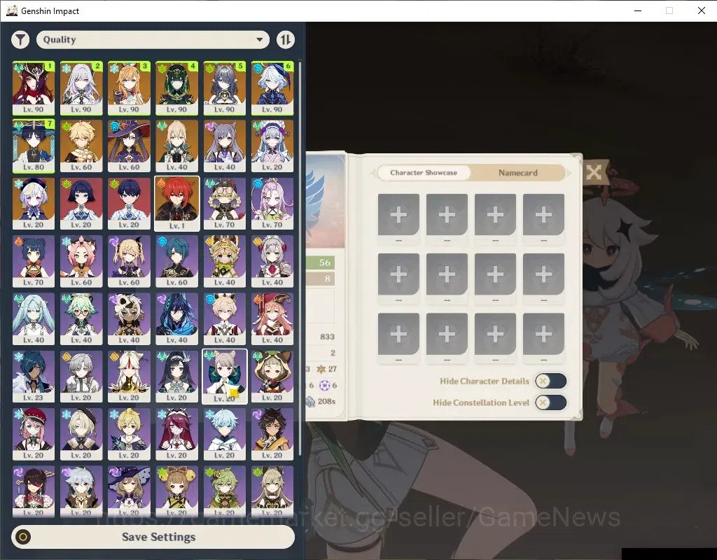 Genshin Impact Accounts Asia| AR57| Skirk PremTeam| 7 Limited+5(*5Wep)| [N image 1