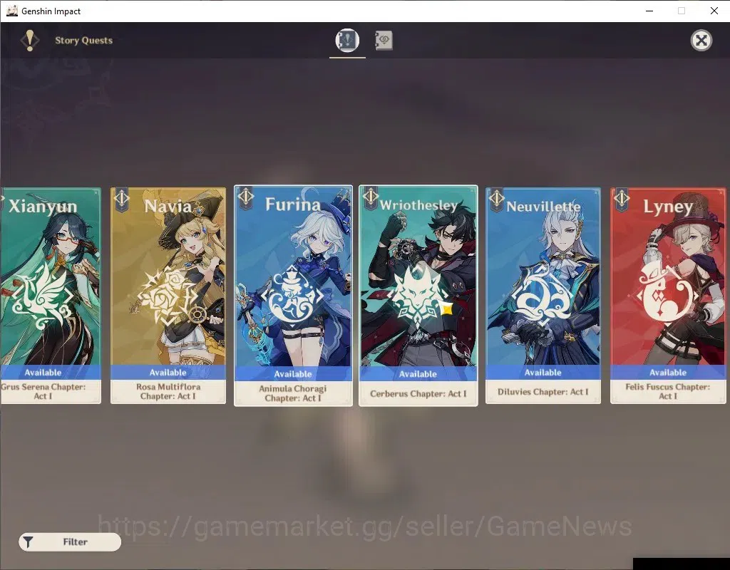 Genshin Impact Accounts Asia| AR57| Skirk PremTeam| 7 Limited+5(*5Wep)| [N image 14