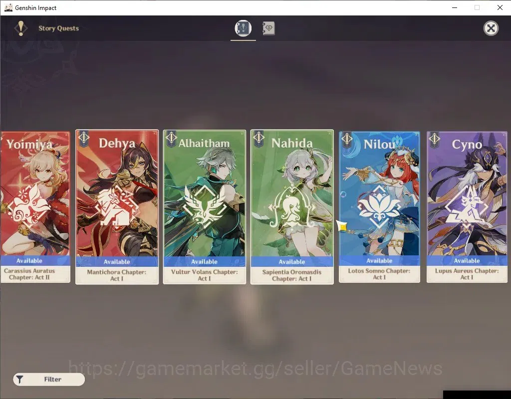 Genshin Impact Accounts Asia| AR57| Skirk PremTeam| 7 Limited+5(*5Wep)| [N image 15