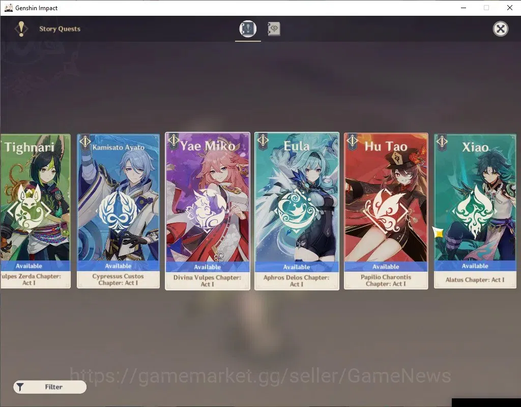 Genshin Impact Accounts Asia| AR57| Skirk PremTeam| 7 Limited+5(*5Wep)| [N image 16