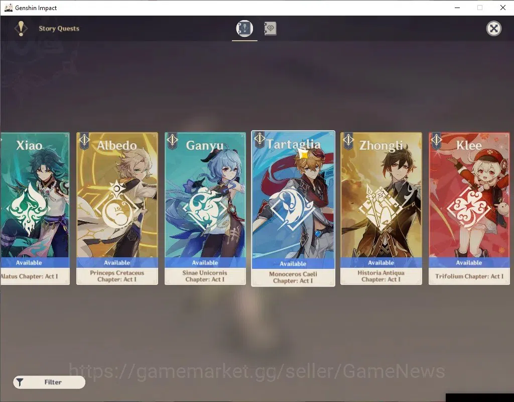 Genshin Impact Accounts Asia| AR57| Skirk PremTeam| 7 Limited+5(*5Wep)| [N image 17