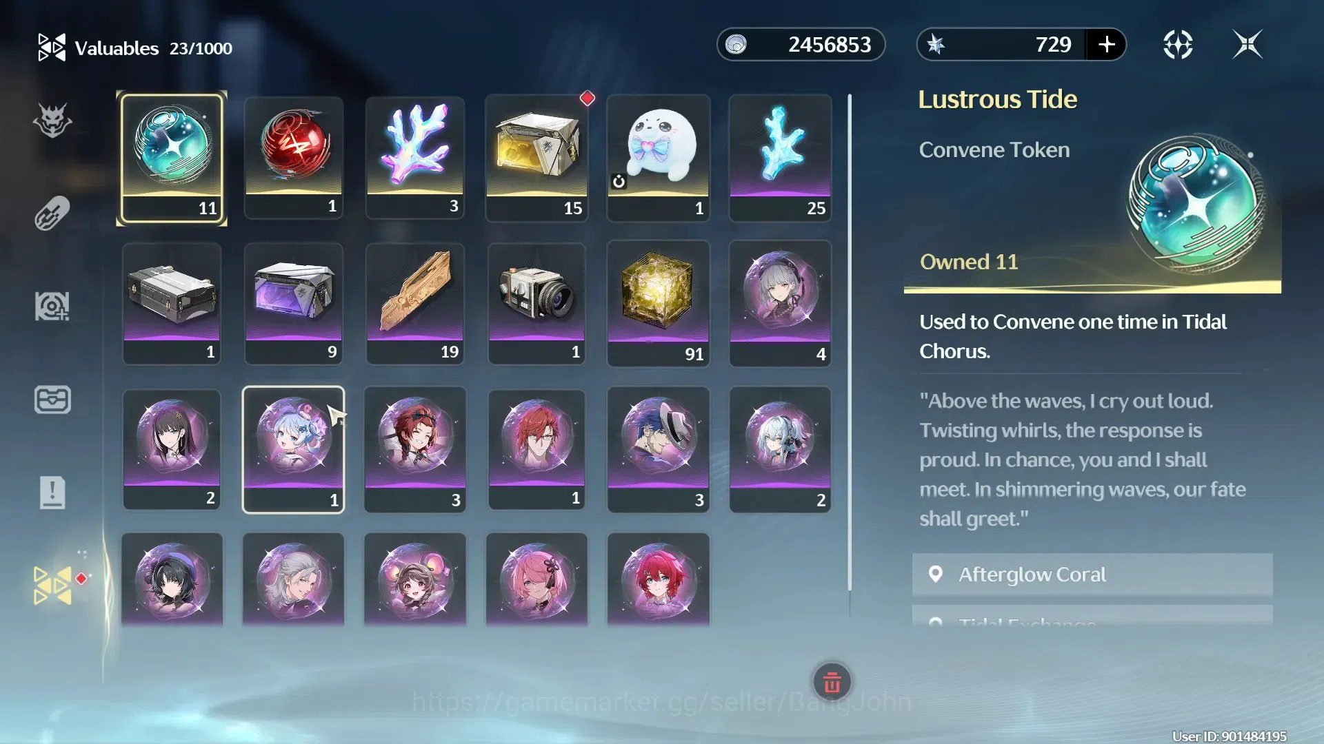 Wuthering Waves Accounts SEA |UL 9|5 Limit No Sign (Deania,Carte,Zani,Charl image 10