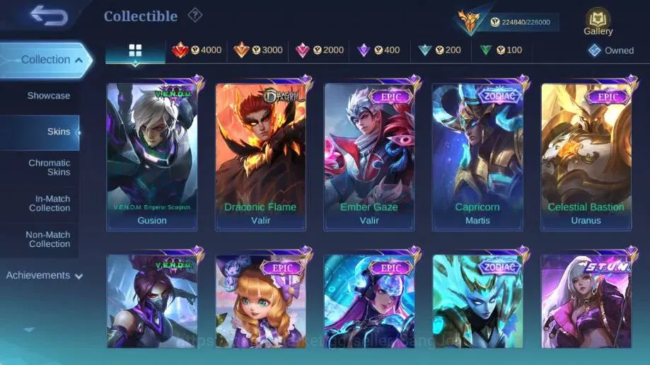 Mobile Legends: Bang Bang Accounts Global|Skin 556|Mega|Legend Gord+Gusion+Valir|KOF image 12