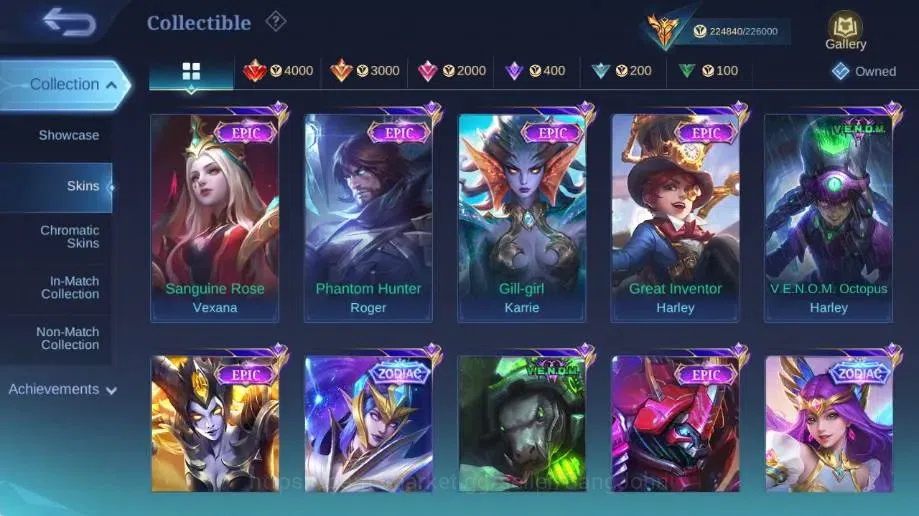 Mobile Legends: Bang Bang Accounts Global|Skin 556|Mega|Legend Gord+Gusion+Valir|KOF image 16