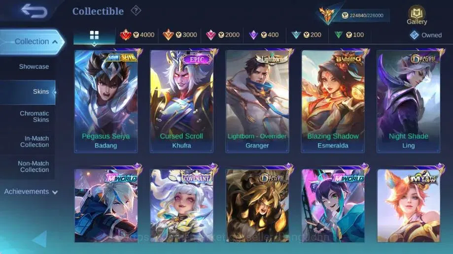 Mobile Legends: Bang Bang Accounts Global|Skin 556|Mega|Legend Gord+Gusion+Valir|KOF image 8