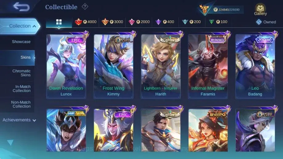 Mobile Legends: Bang Bang Accounts Global|Skin 556|Mega|Legend Gord+Gusion+Valir|KOF image 9