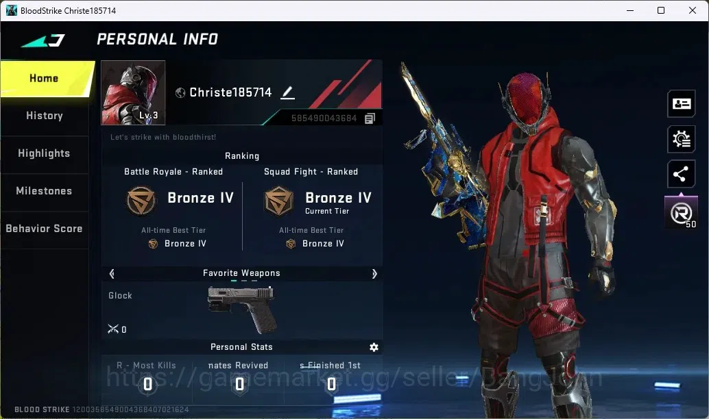 Blood Strike Accounts ASIA | 1 ETERNAL: AUG-Empyrean | 2 Ultra Collectio image 1