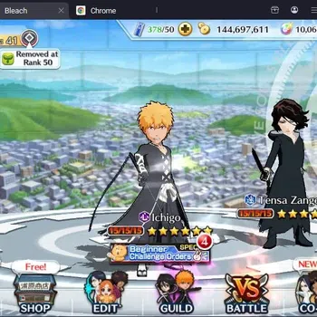 Bleach: Brave Souls Accounts Starter Global |91K BP+10K Orb|Fresh Story|Zangetsu Speed,Aizen6th,Rukia FierceBattle,Riruka