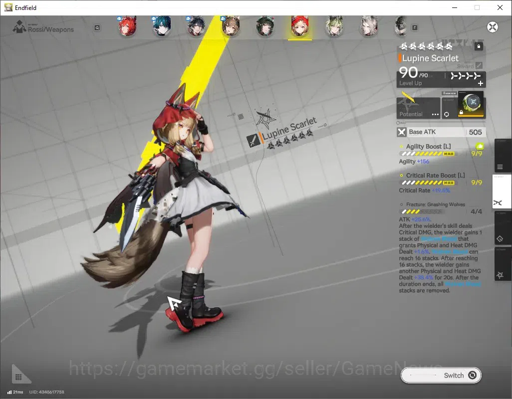 Arknights: Endfield Accounts ASIA|Lv 60|138 Ori|10SSR(6 Limit)+19(*6 Weap)|[Lae image 10