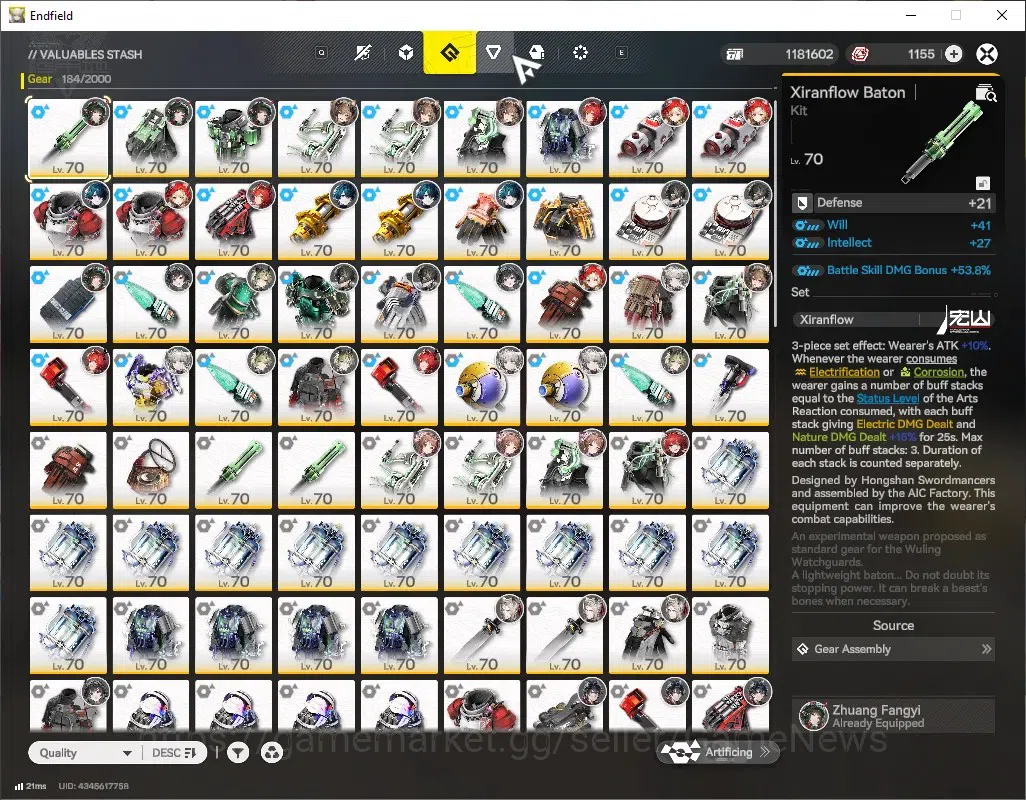 Arknights: Endfield Accounts ASIA|Lv 60|138 Ori|10SSR(6 Limit)+19(*6 Weap)|[Lae image 15