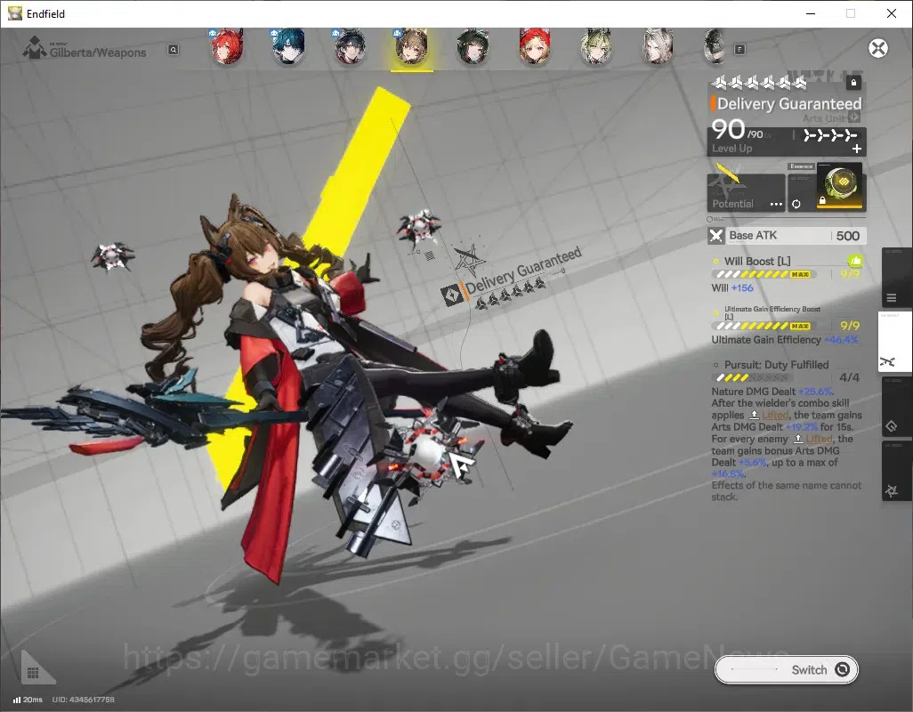Arknights: Endfield Accounts ASIA|Lv 60|138 Ori|10SSR(6 Limit)+19(*6 Weap)|[Lae image 6