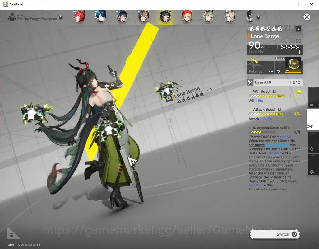 Arknights: Endfield Accounts ASIA|Lv 60|138 Ori|10SSR(6 Limit)+19(*6 Weap)|[Lae image 8