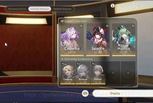 Honkai Star Rail Accounts Others Asia|TL 20|3 Limited| Castorice, Sparkle,Huohuo | Male MC|Log Google|Take Mail|Check 2